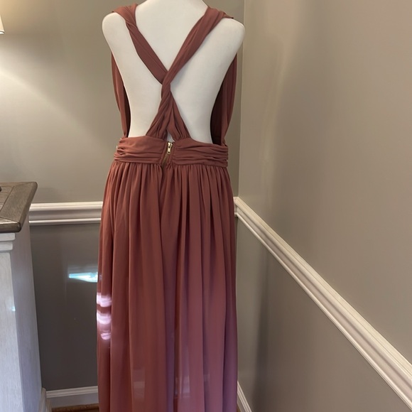 Ladies, very elegant mauve color summer dress size XL - Picture 12 of 12